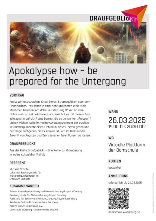 Draufgeblickt Flyer 2025 A4 1 Apokalypse how (c) MS